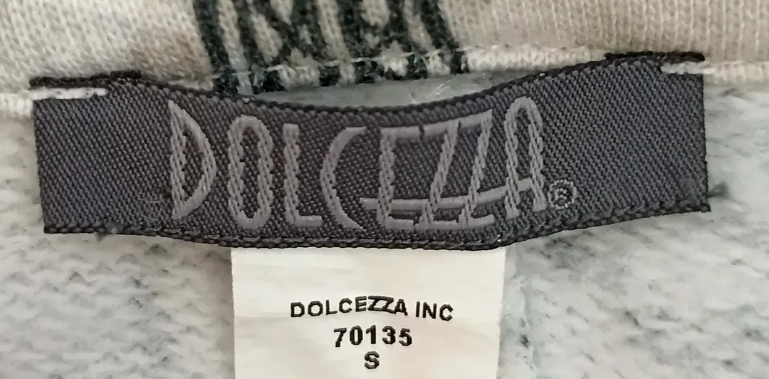 Dolcezza Damen 2-teiliges Co-Ord mit Midikleid und Jacke gemustert Gr. S – Bild 7