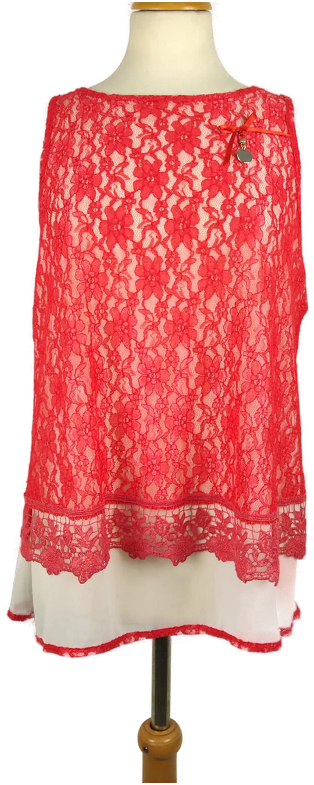 Damen Top Sonstige Gr.42 Polyamid Unifarben | Festlich Elegant – Bild 1