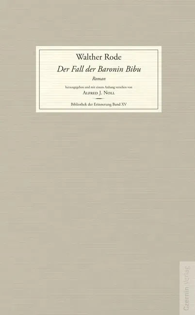 Der Fall der Baronin Bibu - Walther Rode - Bild 2