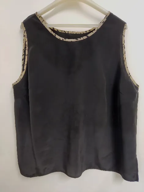  Bluse mit Top-2 tlg. "Canda", kurzarm mit Kragen, schwarz und schwarz/grün, Gr.öße 50 – Bild 6