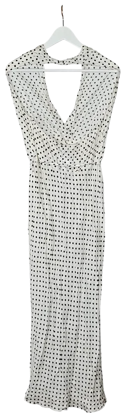 ZARA Damen Maxikleid, weiß/schwarz - Gr. L  - Bild 2