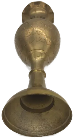 Deko Vintage Vase aus Messing mit Gravur - Bild 4