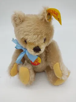 Kleiner Steiff Teddybär mit Schleife  - Bild 1