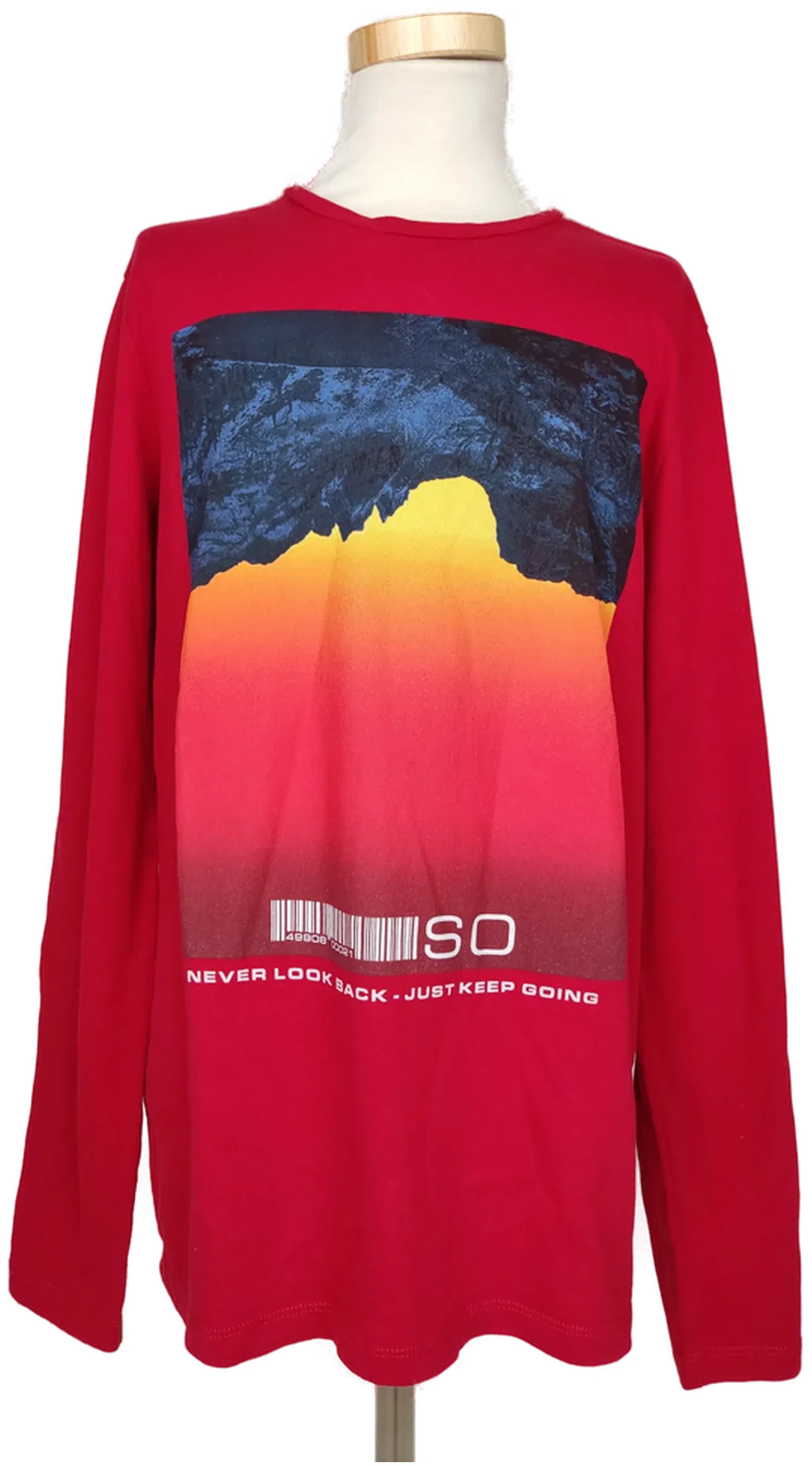 s'Oliver Kinder Longshirt rot bedruckt - L/164 - Bild 1