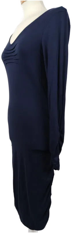 Jones figurbetontes Langarm Abend- Cocktail-Kleid dunkelblau - S/36 - Bild 4