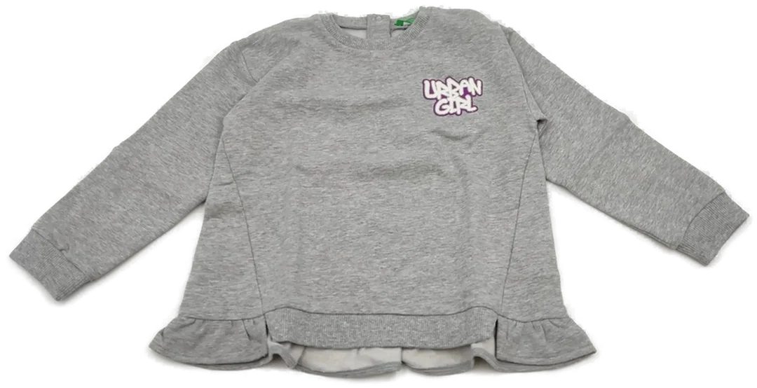 United Colors of Benetton Kinderpullover grau Gr. 104 - Bild 1