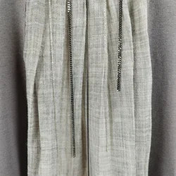 Fabiana Filippi - Graues Oberteil mit Kettendetails - XXL, 94% Baumwolle, 6% Lycra - Bild 4