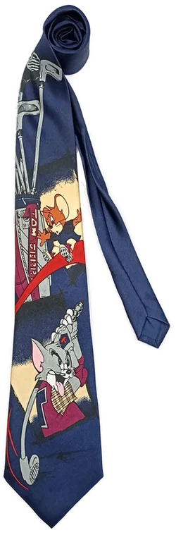 Mercedes Herren Seidenkrawatte "Tom und Jerry"