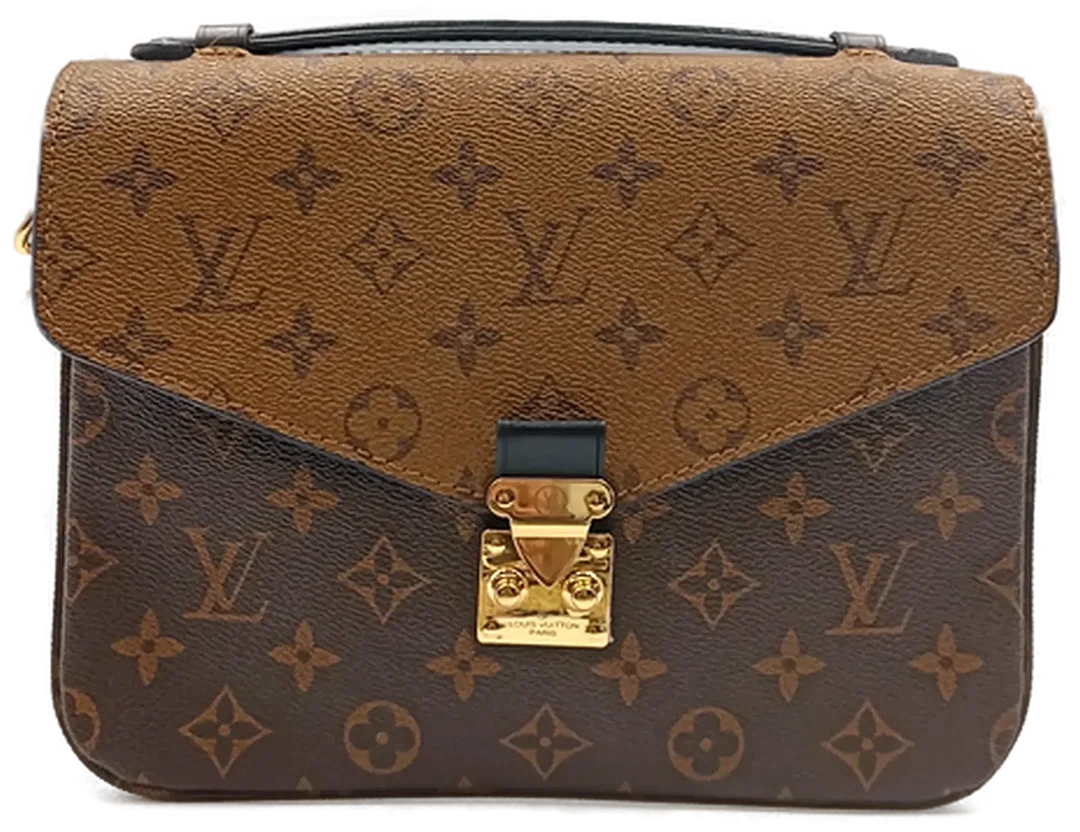 Luis Vuitton Metis Monogram Reverse Pochettee Umhängetasche braun  – Bild 1