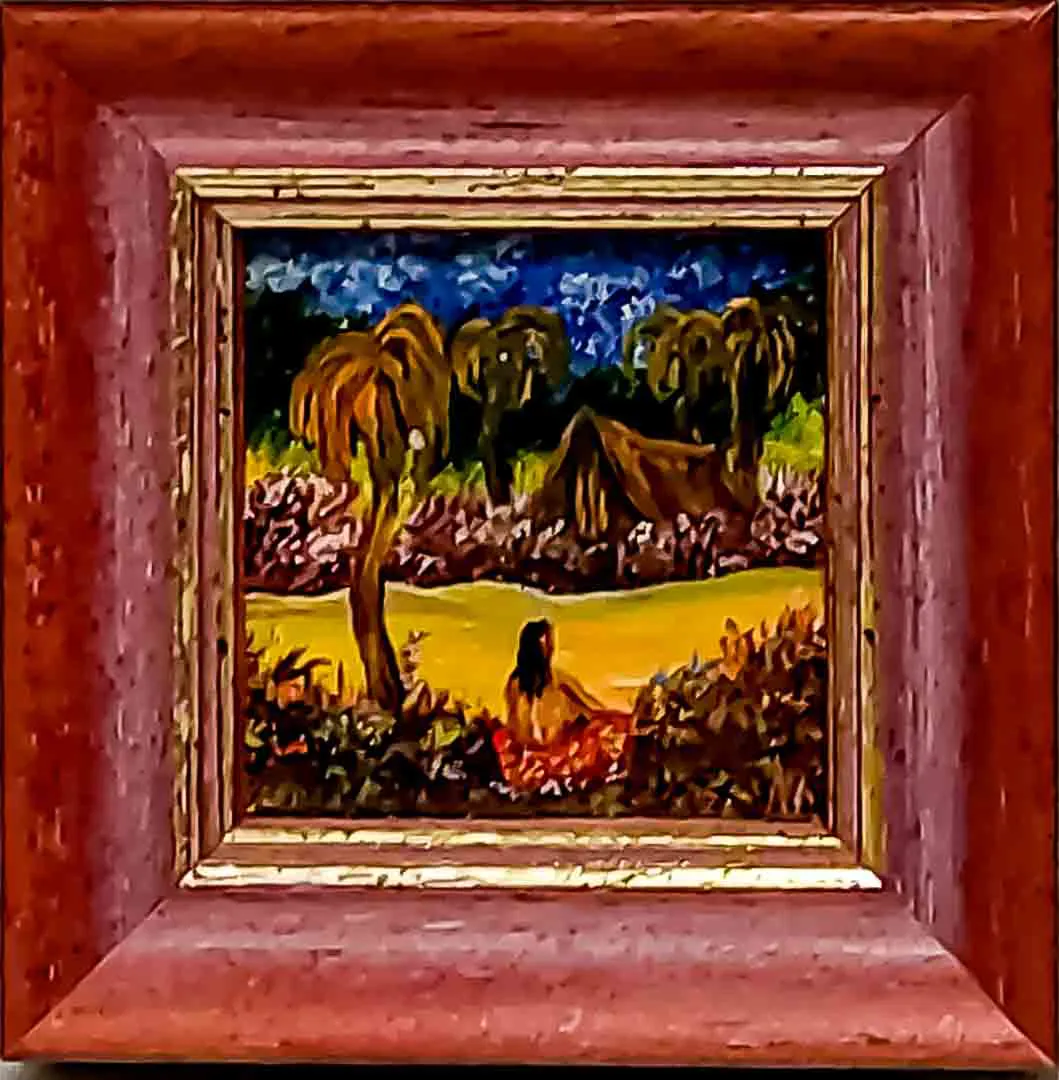 Miniatur-Ölgemälde „Tahiti“ – Original von Günther H. Winterott - Bild 4
