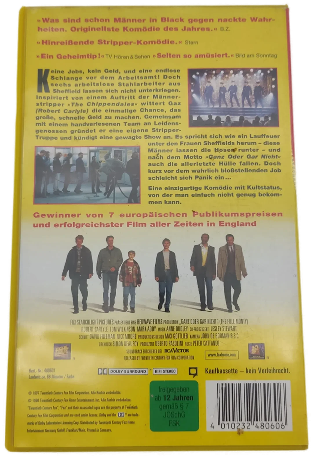 Ganz oder gar nicht Videokassette – Bild 2