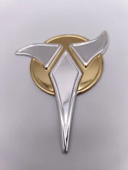 Star Trek, Klingon Empire Insignia Badge, Franklin Mint, 925 Silber, seltenes Sammlerstück1 – Vorschau 1