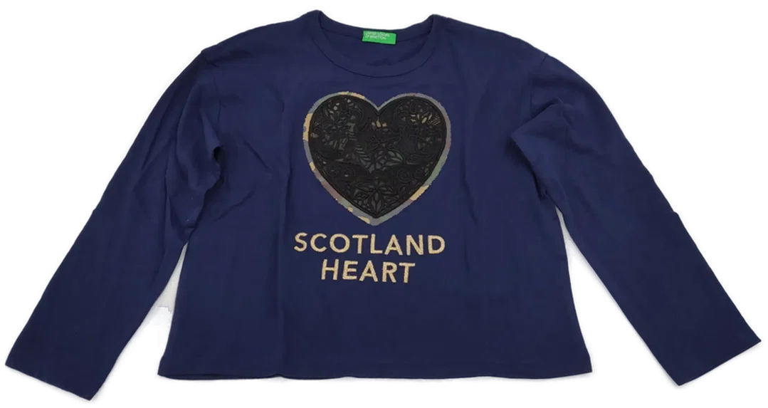 United Colors of Benetton Kindershirt blau Gr. S – Bild 1
