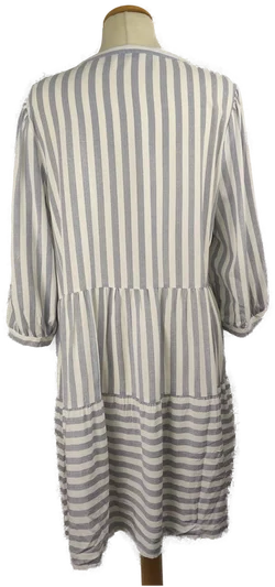 Damenkleid Sonstige Viskose Gestreift | Sommerleicht - Bild 3