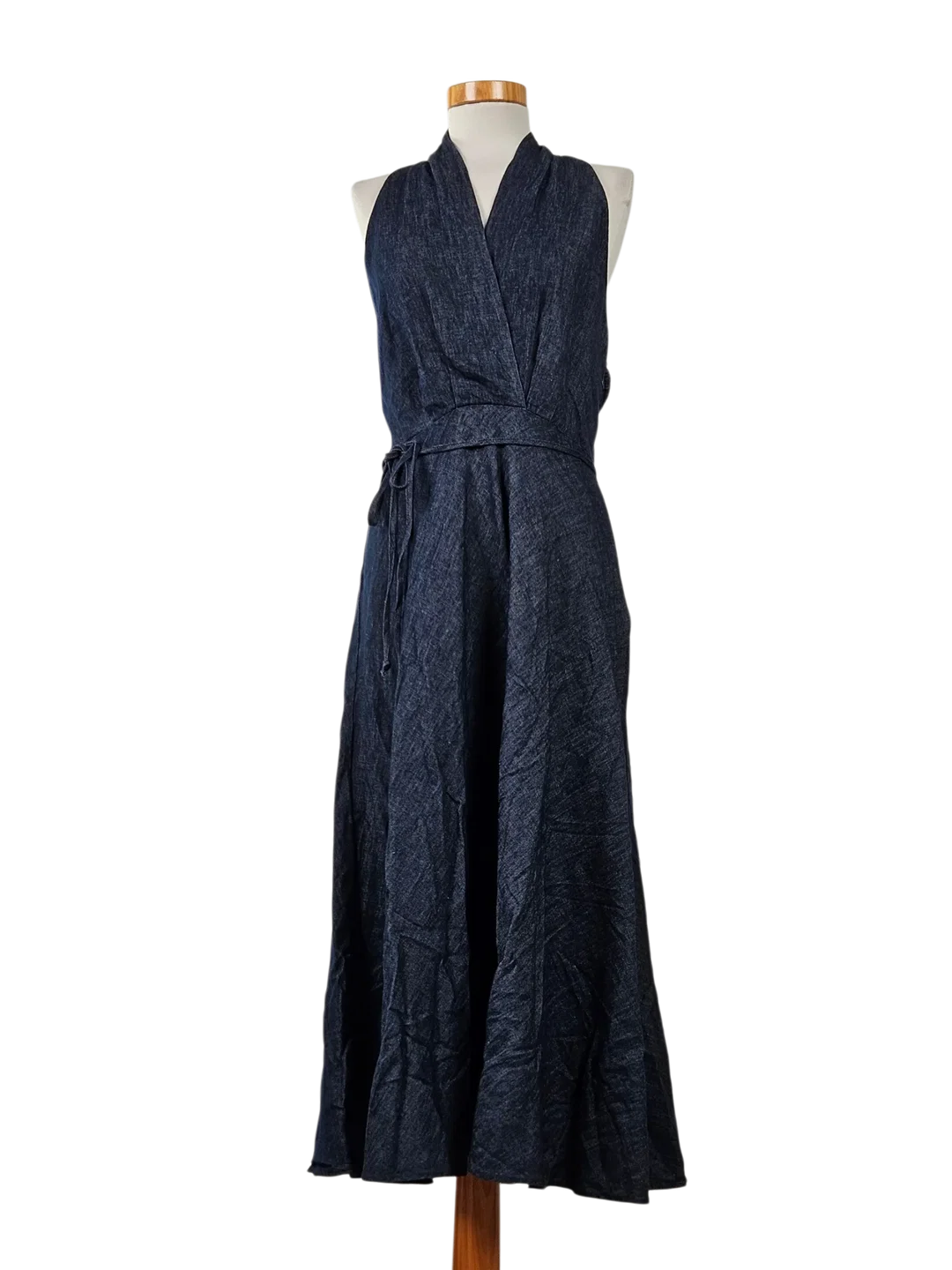ZARA Damen Maxikleid, jeansblau - Gr. L / 40  - Bild 1