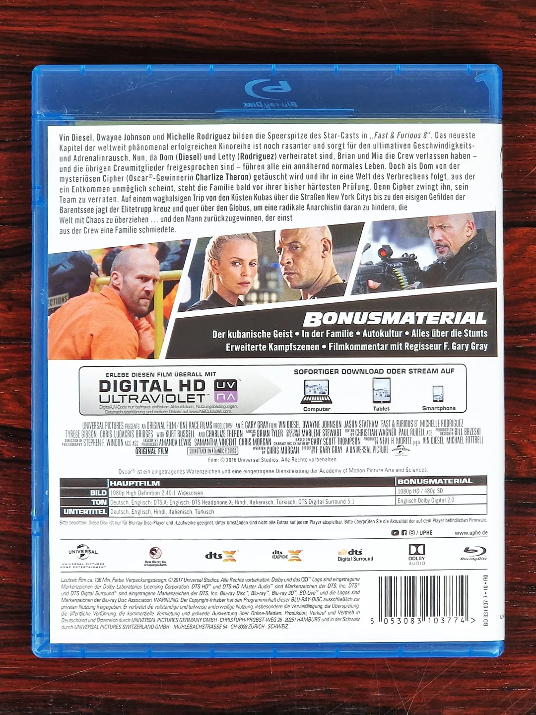 Fast & Furious 8 - Film - Blu-ray – Bild 2