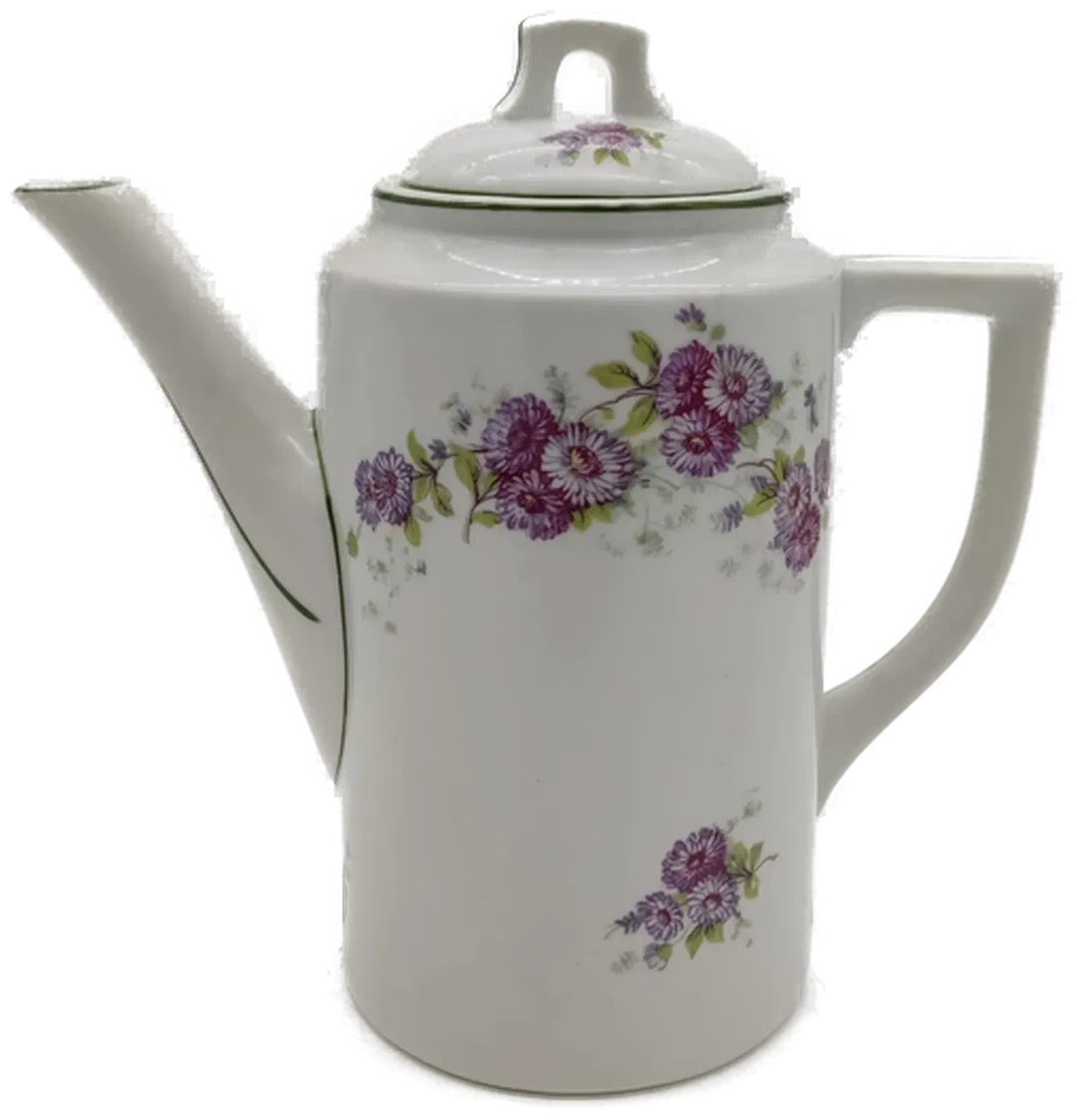 H&C Chodau Porzellan Kanne Karaffe Blumenmuster - Bild 1