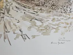 Aquarell Gemälde - Purkersdorf 1979 - Bild 3