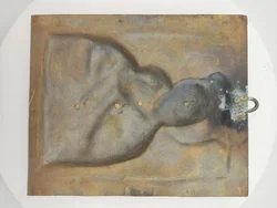 Antik Ikone Mutter Gottes, Bronze Guss, 25 X 21 cm – Vorschau 2