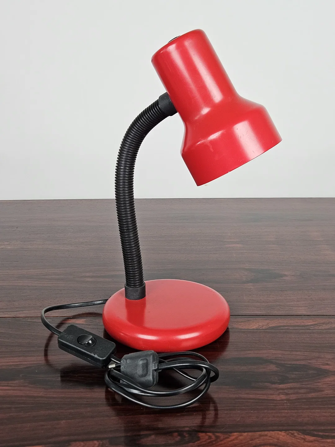 Vintage Tischlampe, rot - Höhe ca. 36 cm  - Bild 1