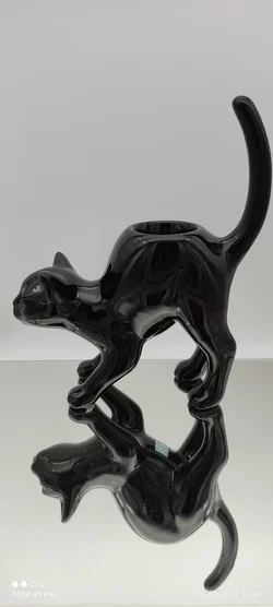 PartyLite Teelichthalter Schwarze Katze | Wie Neu - Bild 3