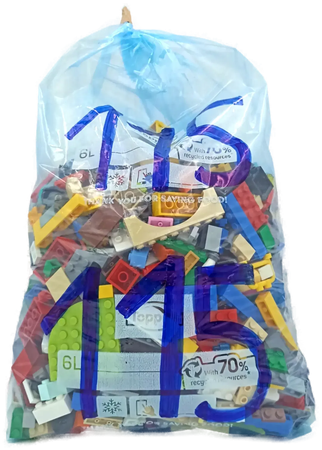 1,5 Kilo Lego Steine gemischt - Bild 4