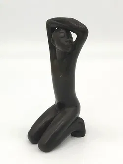 Vintage Kleine Keramikfigur Afrikaner - Bild 3