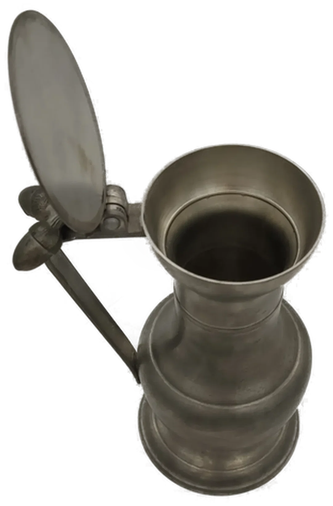  Zinnbecher Set 6-teilig von BMF (Bayerische Metallwarenfabrik) - Mittelalterliches Reliefmotiv - Reinzinn, inkl. Artina Zinnkanne mit Deckel – Bild 6
