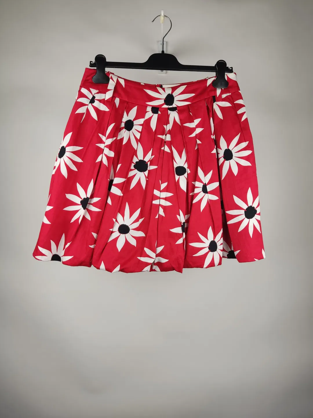 Mango Damen Sommerrock mini  rot geblümt - 40/L - Bild 1