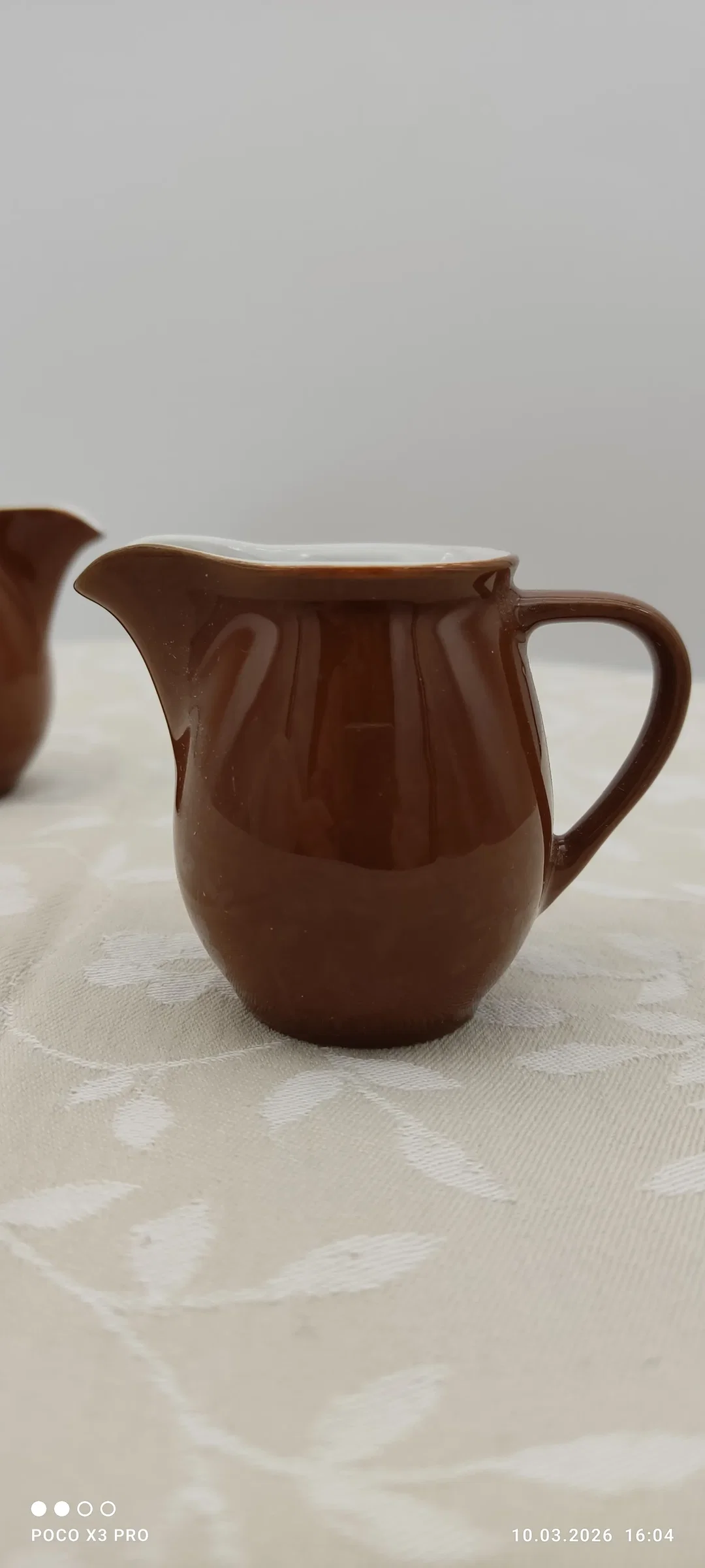 Sahnekännchen Lilien Porzellan Braun | Vintage-Schatz – Bild 5