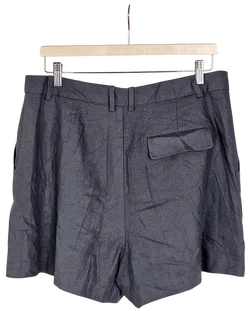 ZARA Damen Leinen-Shorts, grün - Gr. XL – Vorschau 2