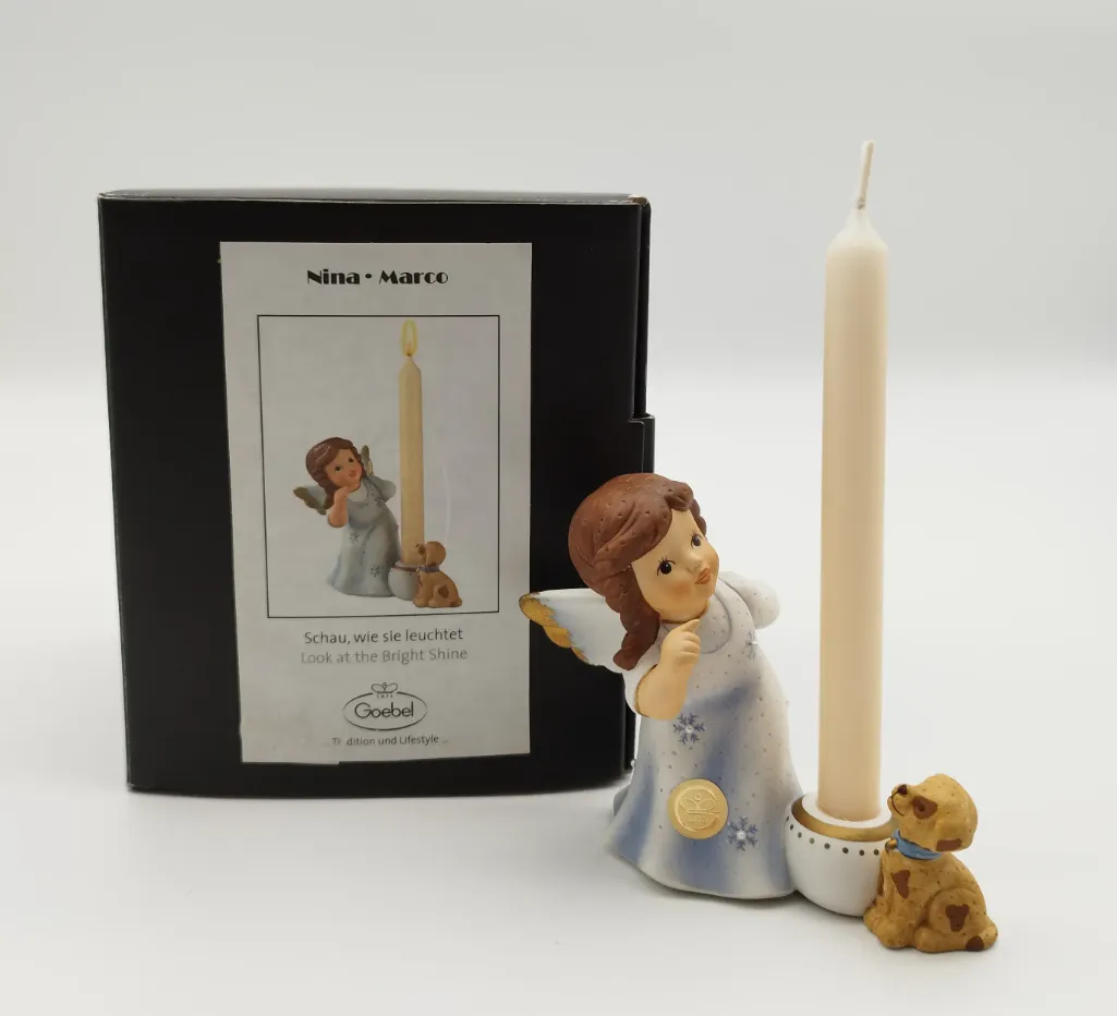 Goebel Porzellan - Schutzengel Kerzenständer - 9,5cm – Bild 4