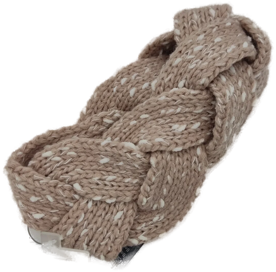 Stirnband "beeline", gestrickt, braun/weiß, Größe 146/152 (geschätzt) – Bild 2