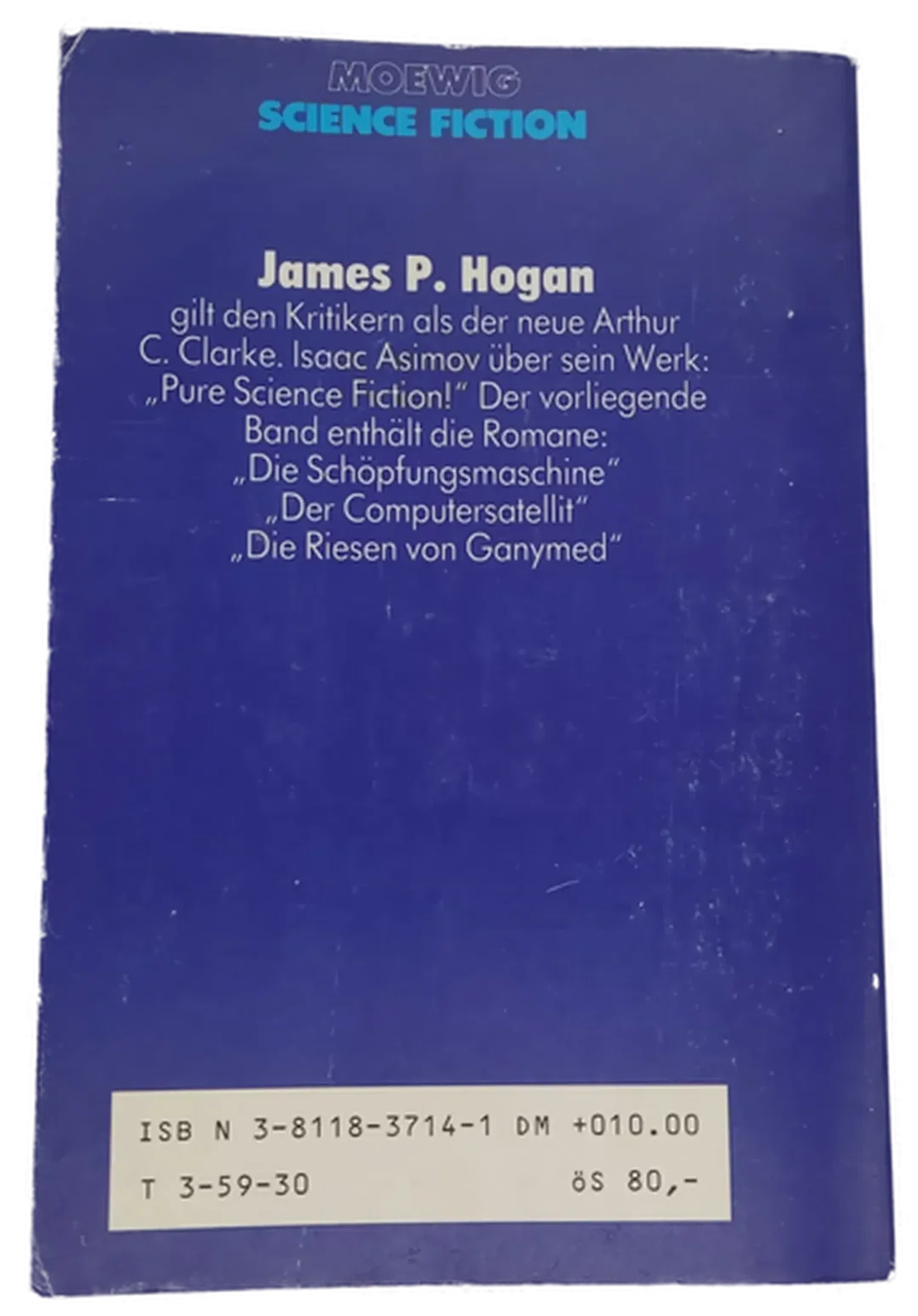 Buch Moewig Science Fiction Highlights 8 James P. Hogan x 3 - drei Romane der Kategorie "Hard Science" – Bild 2
