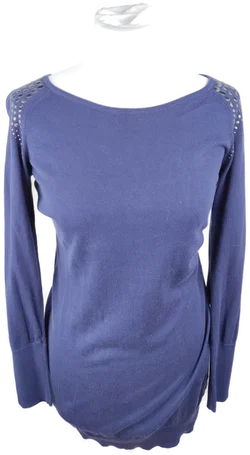 Esprit Damen-Pullover in Blau mit Schulterdetails | Casual-Chic