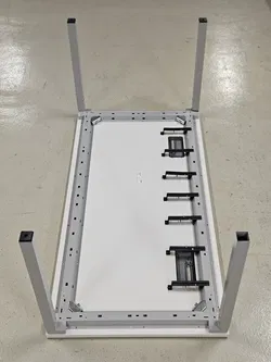 Steelcase Schreibtisch weiß/grau - 160 x 80 cm - Büromöbel  - Bild 4