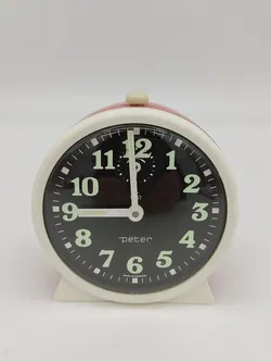 Vintage Wecker / Marke Peter - orange - Bild 1