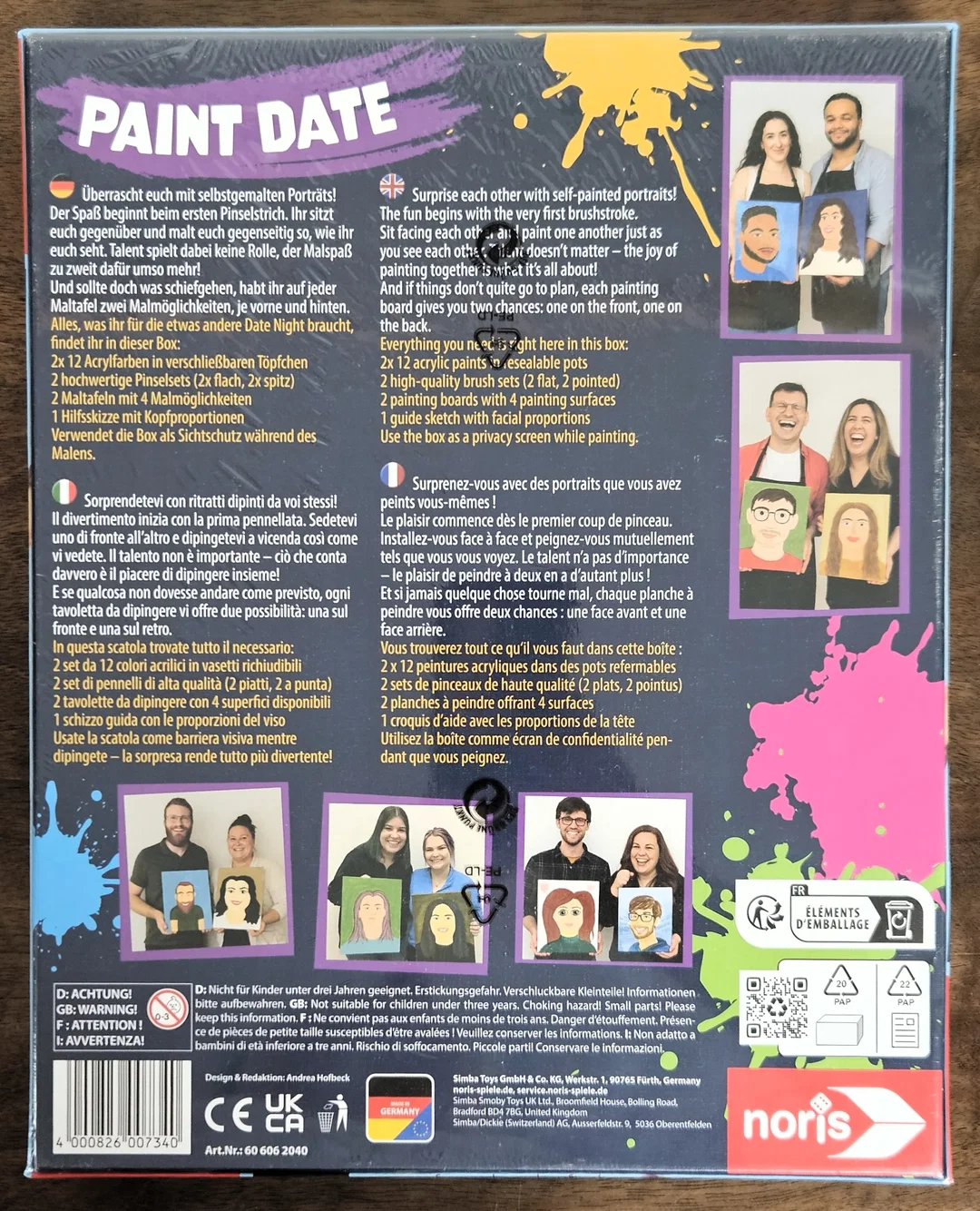Paint Date - Kreativspiel - Noris – Bild 2