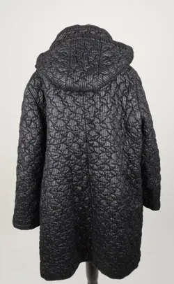 Erich Fend Mantel Schwarz - Gr. 50 / 80% Polyester, 20% Polyamid, Futter 100% Acetat - Bild 3