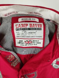 Camp David Herren Hemd rot - XL/52 - Bild 3