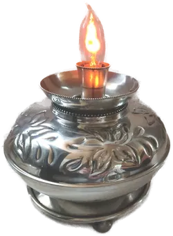 Les Etains Du Prince Eveque Zinn Lampe  - Bild 2