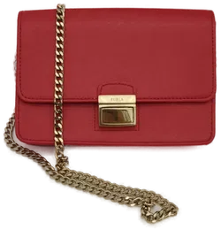 Furla, Metropolis Red Mini Crossbody Tasche, Leder - Bild 2