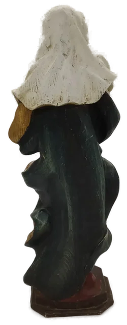 Madonna mit Kind / Marienstatue aus Holz handbemalt Höhe 46cm – Vorschau 3