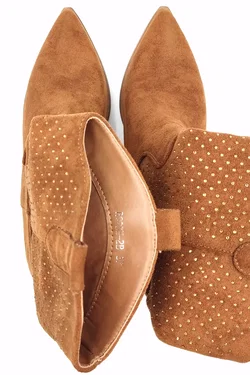 Dame Rose Westernstiefletten braun/glitzerdetails Gr. 37 – Vorschau 4