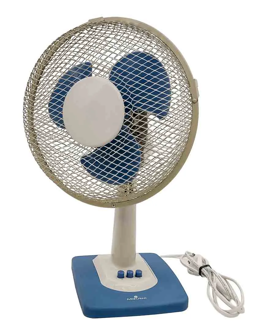 Mizushi Tischventilator Blau-Weiß – 43 cm Höhe, Oszillierend & Kraftvoll - Bild 1
