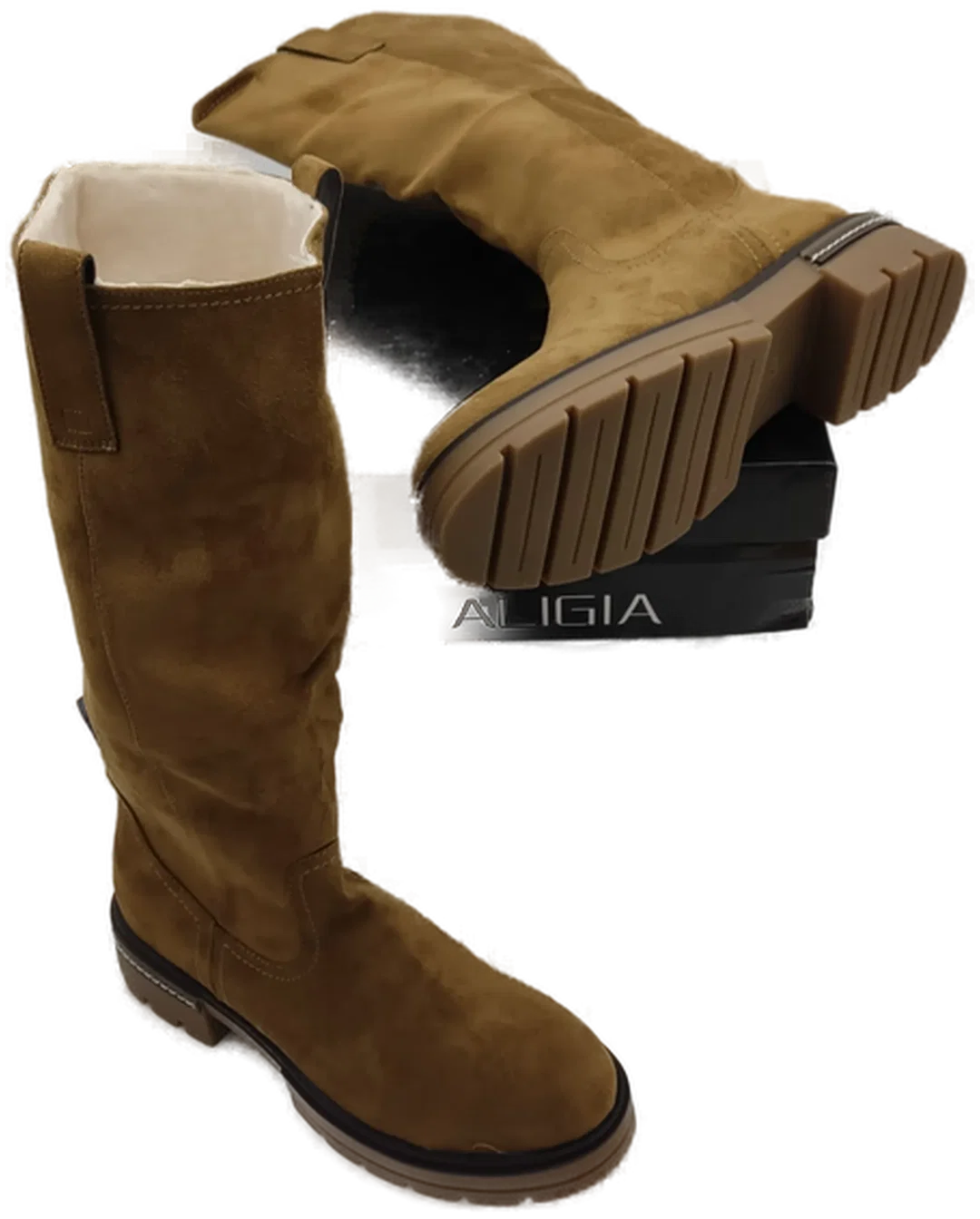 Aligia Damenstiefel Braun Wildleder | Zeitloser Klassiker – Bild 9