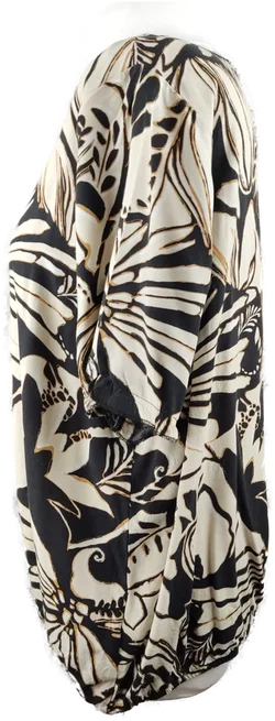 Damenbluse Sonstige Schwarz/Creme XXL | Zeitloser Sommertraum – Vorschau 2