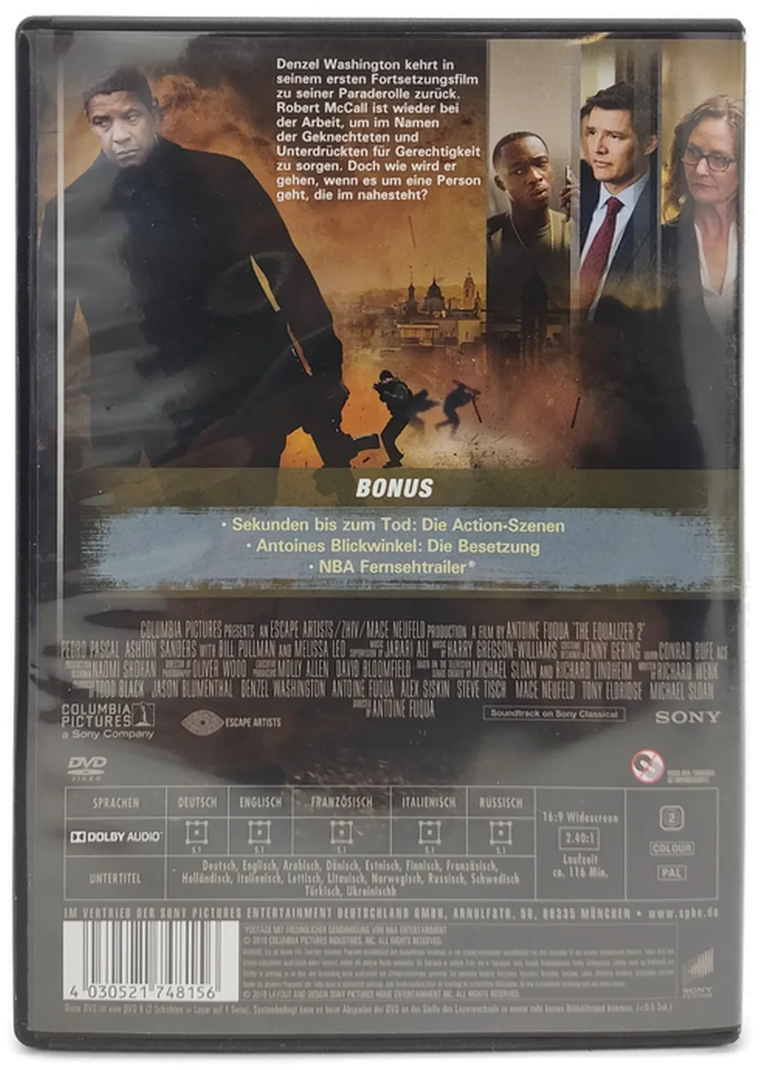 Columbia Pictures "The  Equalizer 2" Alles hat Konsequenzen DVD – Bild 2