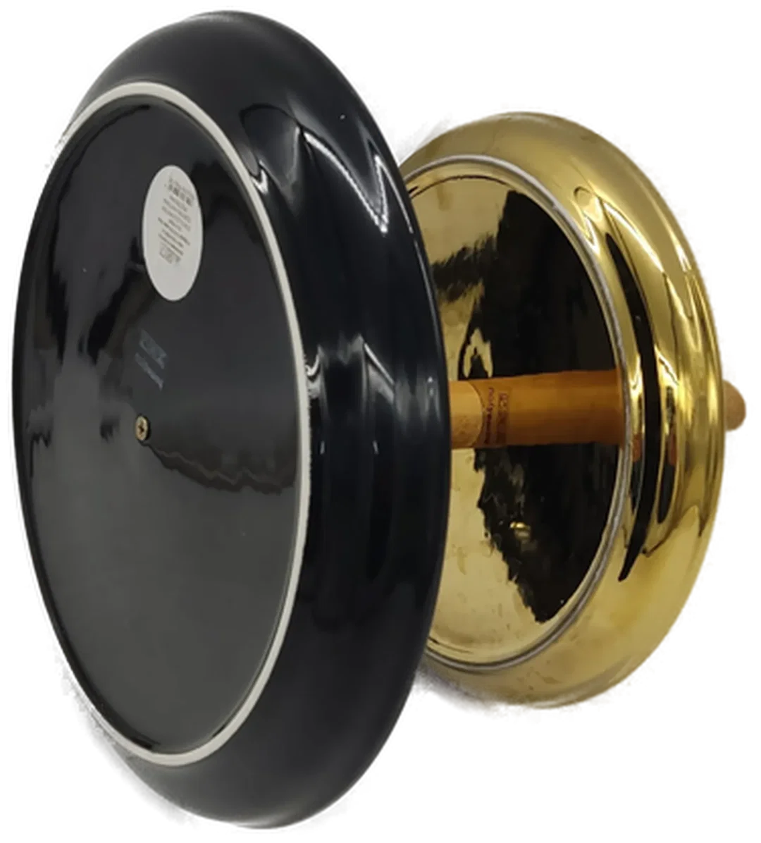 Etagere 2-Stöckig aus Metall, Schwarz/Gold – Bild 2