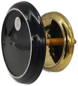 Etagere 2-Stöckig aus Metall, Schwarz/Gold - Bild 2